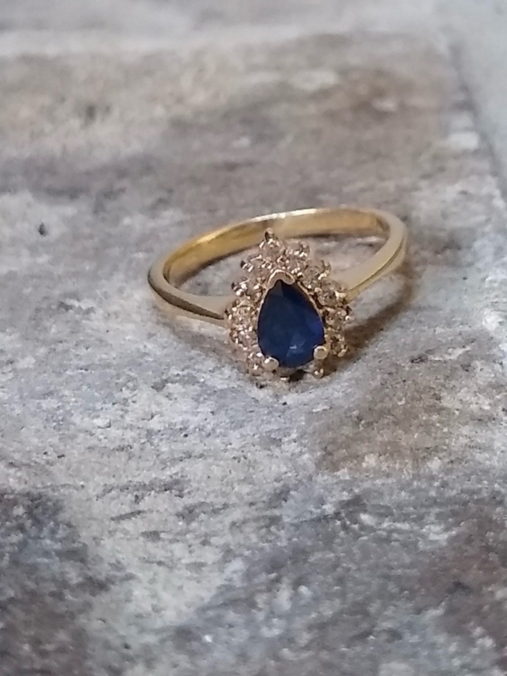 Vintage Sapphire and Diamond Cocktail Ring